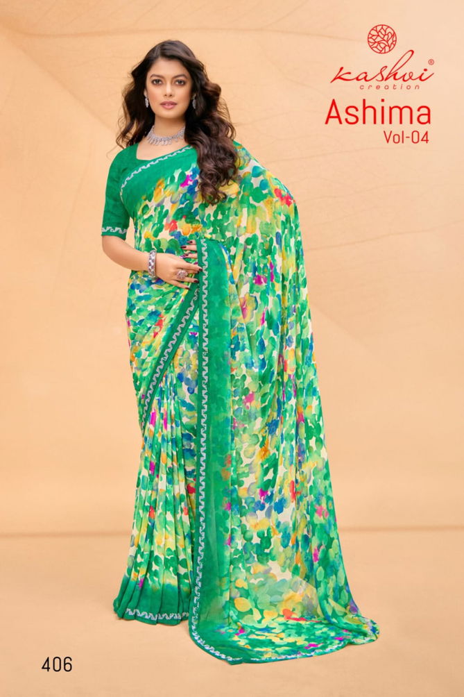 Ashima Vol 4 By Kashvi Weightless Daily Wear Sarees Wholesale Online